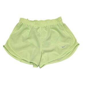 Nike Dri-FIT Women's Running Shorts Neon Green Athletic‎ Gym Workout Size S